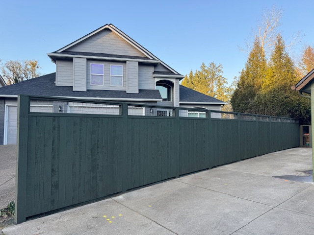 Completed fence project