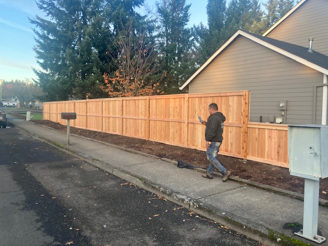 Completed fence project