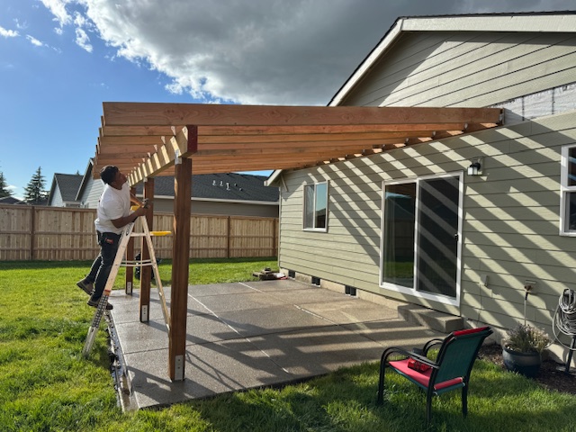J Hernandez Construction — owner on the job